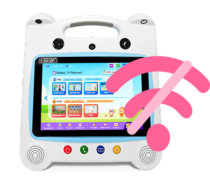 Si kecil belajar dengan aplikasi yang mudah dan menyenangkan, tanpa perlu khawatir soal kuota!