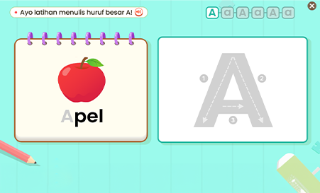 Permainan edukatif belajar bahasa Indonesia untuk anak prasekolah