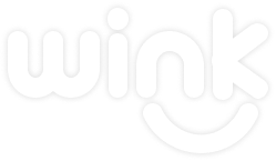 Logo putih Wink Smart Learning untuk edukasi anak usia 3-7 tahun